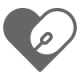 Heart With Mouse Filled-100 Heart With Mouse Filled-100